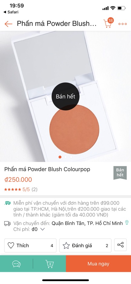 Phấn má colourpop