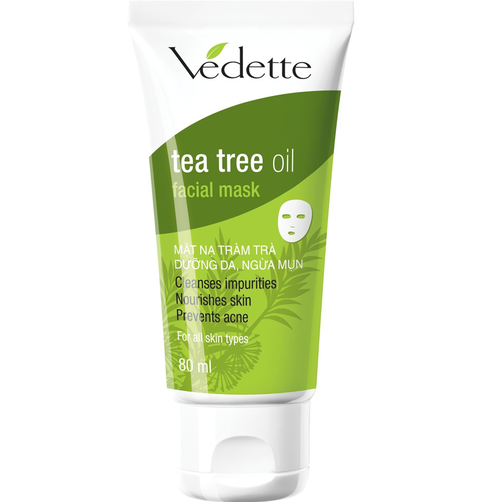 Mặt nạ đất sét Vedette tinh dầu tràm trà (Tea Tree Oil) 80ml (TP03009005424)