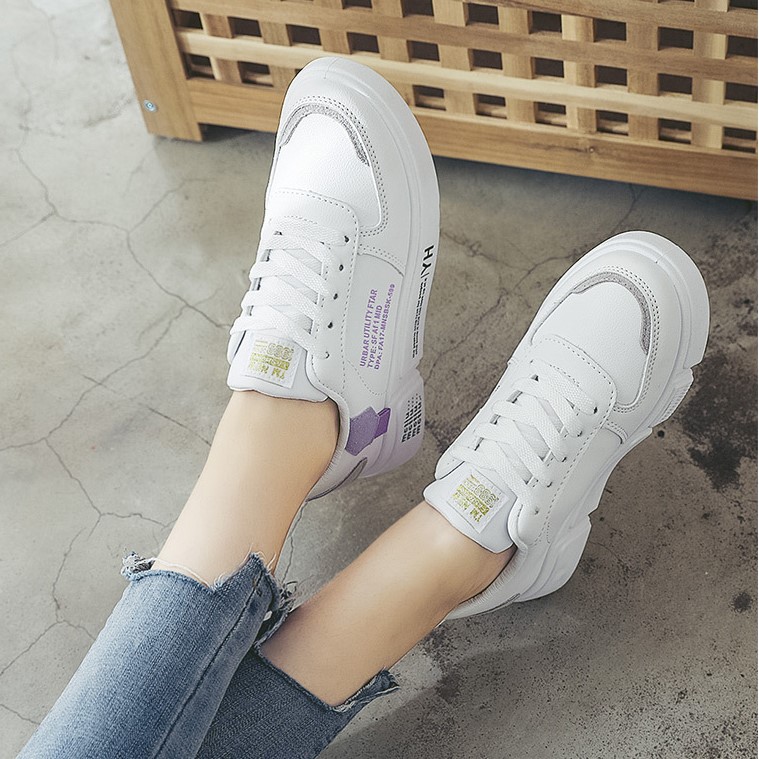 Giày Thể Thao Nữ [FREESHIP] hot trend đế bằng xinh xắn dễ thương năng động - Giảm ngay 20k - B6 | BigBuy360 - bigbuy360.vn