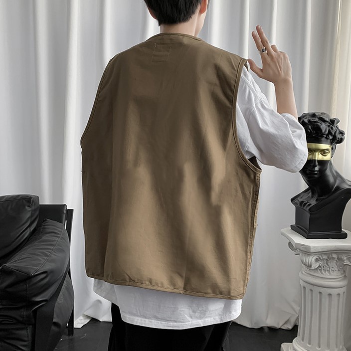 Áo Gile Phối Túi Hộp Style Hàn Quốc Trẻ Trung và Năng Động Dành Cho Nam