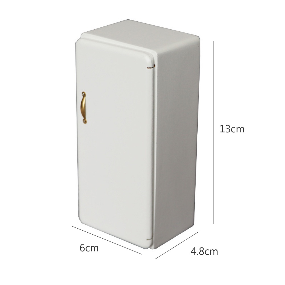 Wis| Mô Hình Tủ Lạnh Mini Tỉ Lệ 1/12 Trang Trí Nhà Búp Bê
