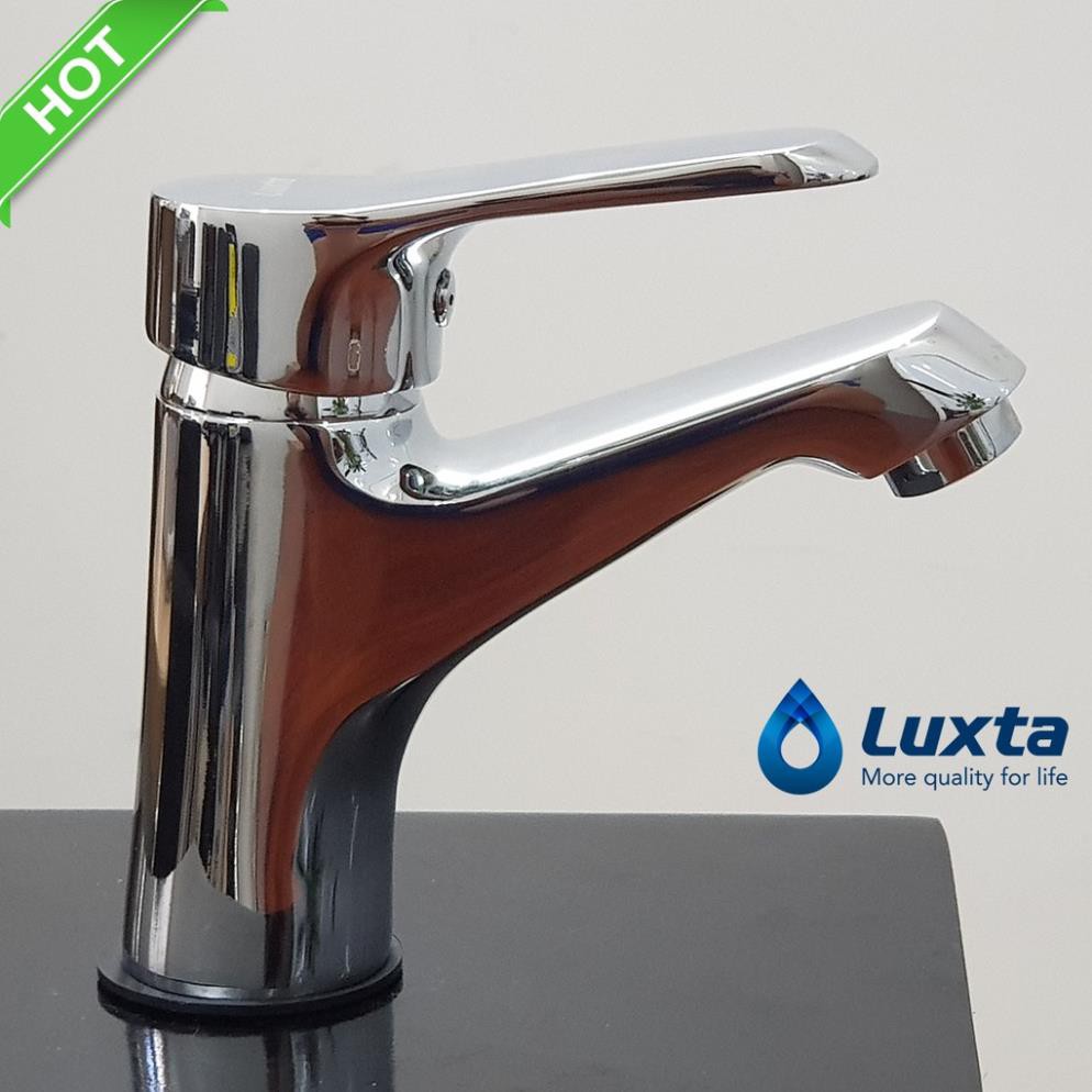 Vòi LAVABO nóng lạnh L1210 tặng 2 dây cấp [ Hàng chính hãng LUXTA - Bảo hành 5 năm]