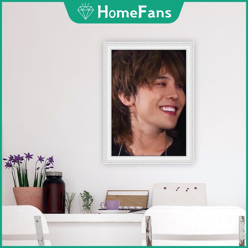 Bộ Tranh Đính Đá 5D Tự Làm 30x40cm/40x50cm Hình Thần Tượng Hàn Quốc