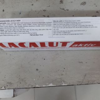 Kem đánh răng Đức Lacalut aktiv 75 ml:  ( nhập khẩu chính hãng )