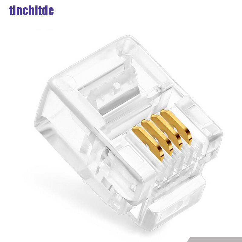 Bộ 100 Nút Cắm Động Cơ Rj11 6P4C Chuyên Dụng