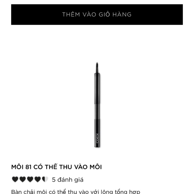 CỌ SON MÔI KIKO