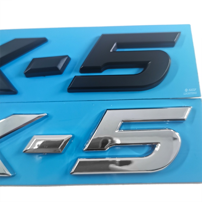 1 Miếng Dán Logo CX5 Màu Đen Bằng ABS Chrome Trang Trí Xe Hơi MAZDA CX-5