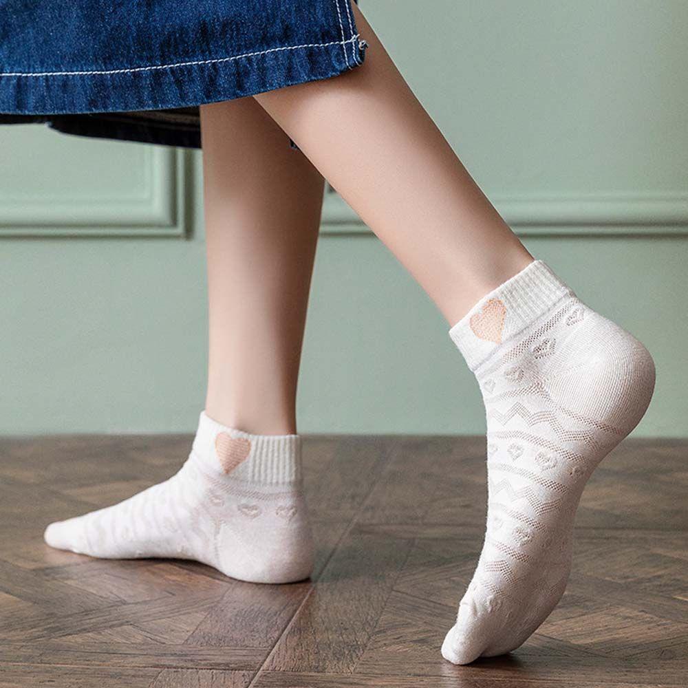 Vớ Cotton Cổ Thấp In Họa Tiết Mèo/ Thỏ Dễ Thương Vui Nhộn Thời Trang Cho Nữ