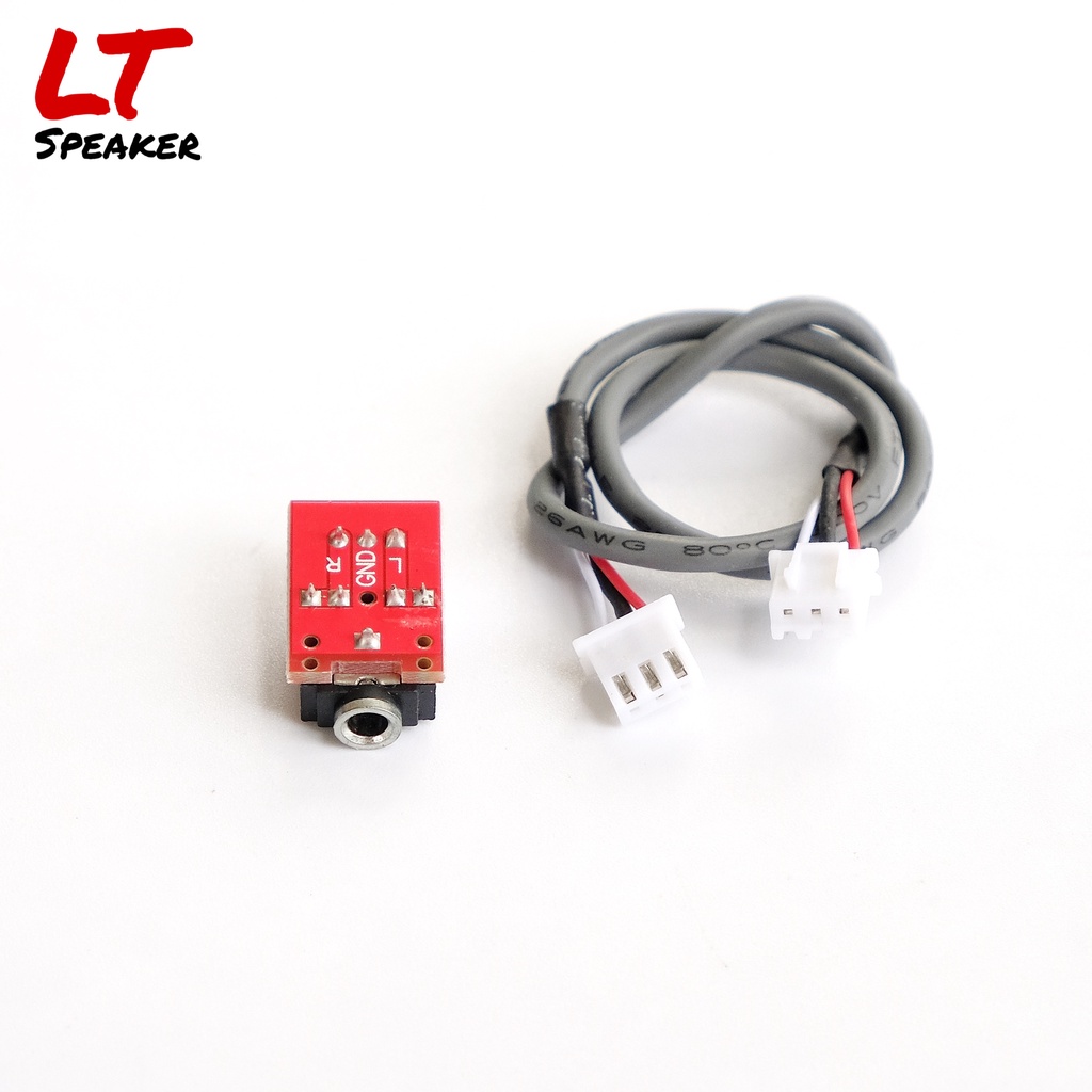 Cổng 3.5 mm rời kèm jack kết nối 3pin 2.54mm dài 20cm - Diy loa bluetooth