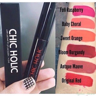 Son Kem Siêu Lì CHIC HOLIC Long Lasting Fix Lip Lacquer ( Còn Màu 01,03)