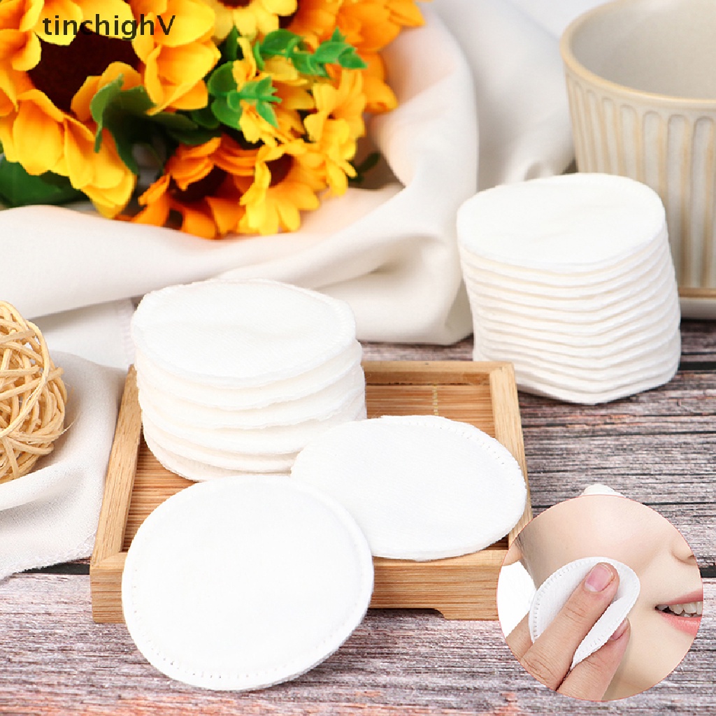 Set 100 Bông Tẩy Trang Tái Sử Dụng Làm Sạch Da Mặt / Mắt / Môi