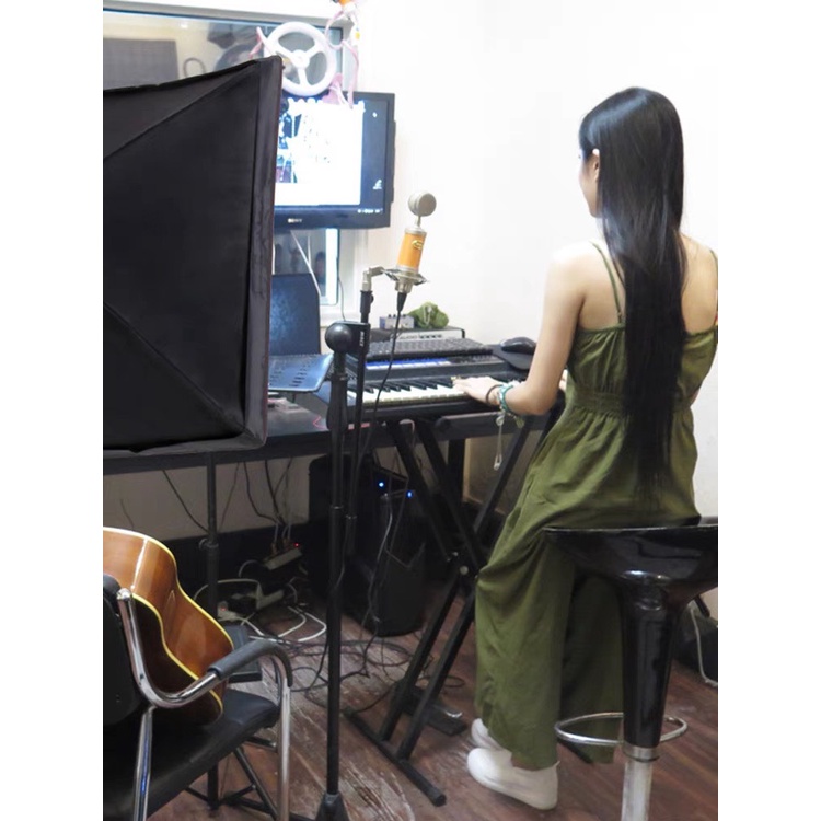 Bộ Softbox trợ sáng kích thước 50x70cm quay chụp ảnh studio, livestream gắn 1 đui E27 - Sản phẩm chưa bao gồm bóng đèn