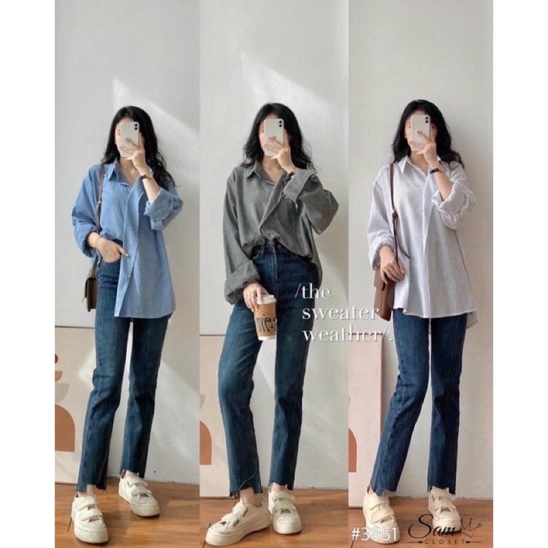 Jean nữ 🌸 Quần bò ống đứng túi nắp eo sang chảnh Ulzzang PHULA nữ tiểu thư sang chảnh B16 | BigBuy360 - bigbuy360.vn