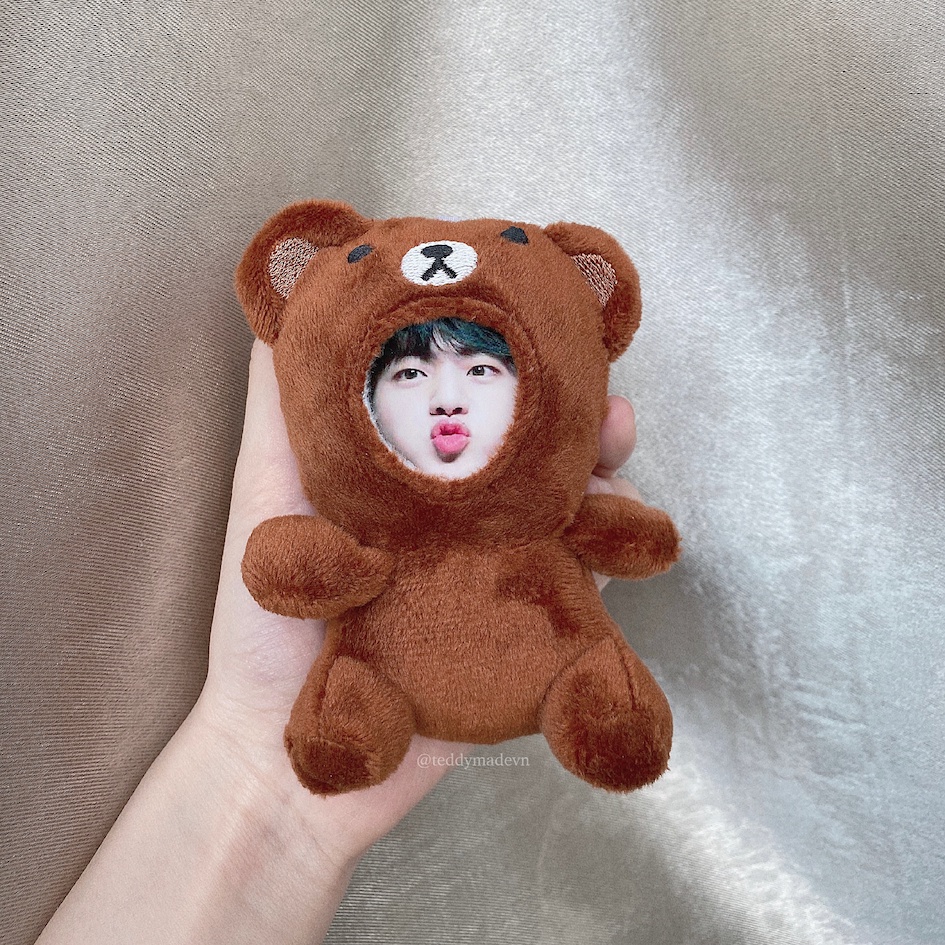 [BTS] Jin Little Teddy - Gấu bông in ảnh size nhỏ hình Jin BTS