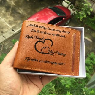 Ví Da Khắc Tên Đẹp