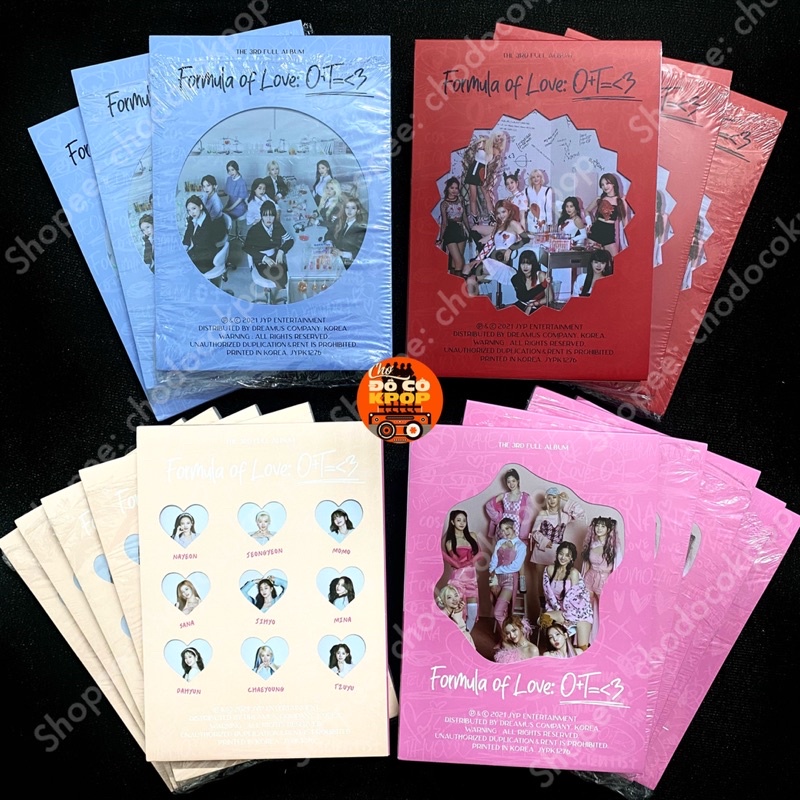 Ảnh Twice Formula of Love RỖNG đủ Ver