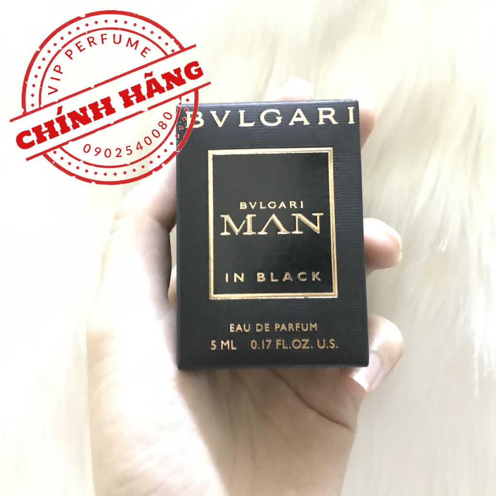 [ mini ] Nước hoa nam chính hãng Bvlgari Man In Black EDP 5ml | BigBuy360 - bigbuy360.vn