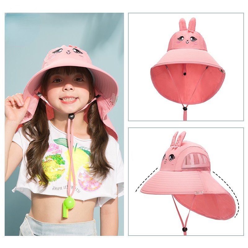 Unique summer fashion breathable wide-brimmed hat for children