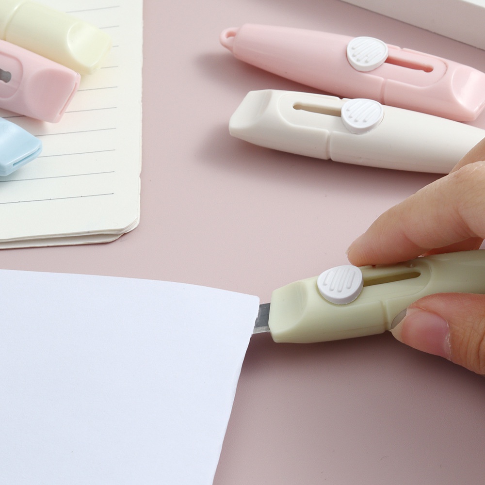 Dao tiện ích trong đơn giản sáng tạo còi tiện ích dao tiện ích có thể rút lại cầm tay lưỡi mini cô gái dễ thương phá hủy trái tim dao nhanh