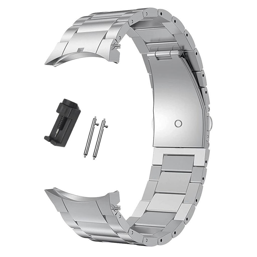 Dây Đeo Đồng Hồ Bằng Kim Loại Titan Màu Xám 46mm 42mm 40mm 44mm Cho Samsung Galaxy Watch 5 Pro 45mm