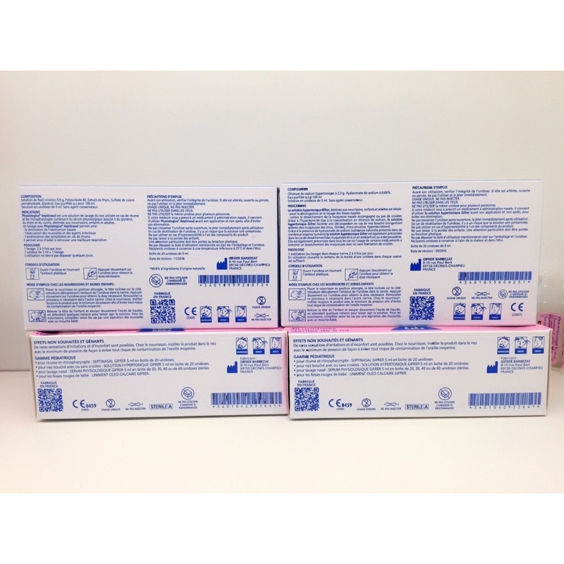 Fysoline - Nước muối sinh lý Pháp - Vệ sinh mắt, mũi, miệng cho bé