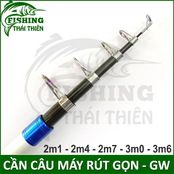 Cần câu cá Cần máy rút gọn GW 2m1, 2m4, 2m7, 3m0, 3m6