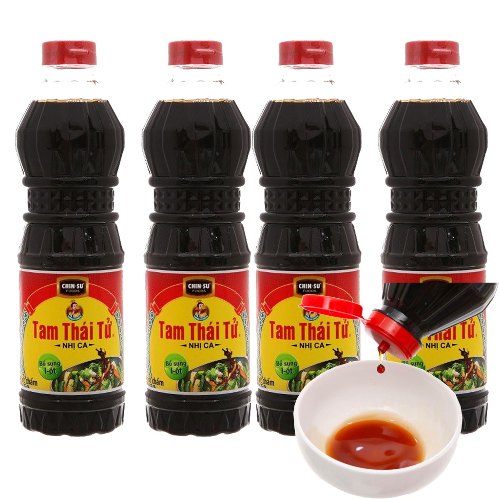 Combo 4 Chai  Nước tương Nhị Ca Tam Thái Tử