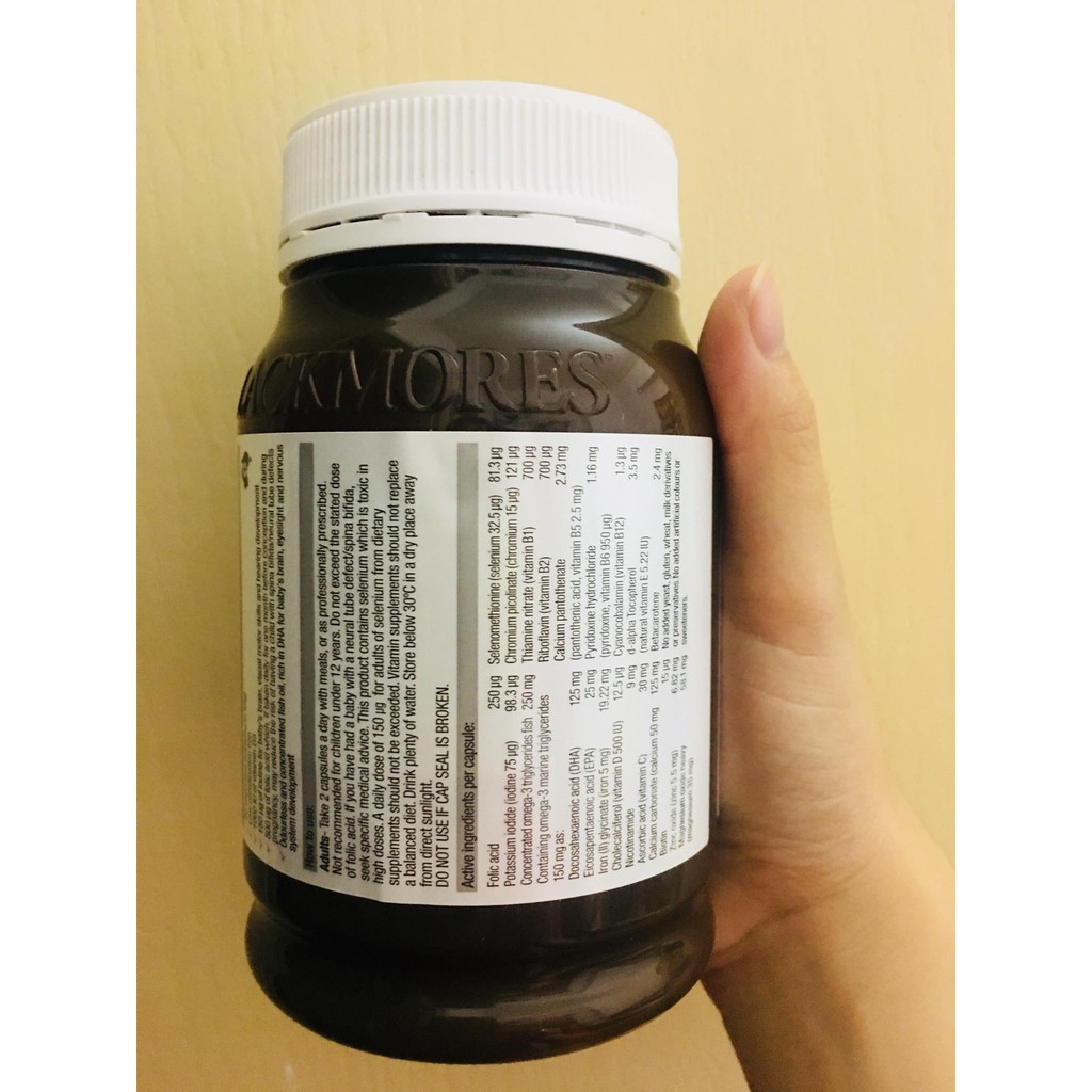 VITAMIN TỔNG HỢP CHO MẸ BẦU_Blackmores Pregnancy And Breast Feeding Gold