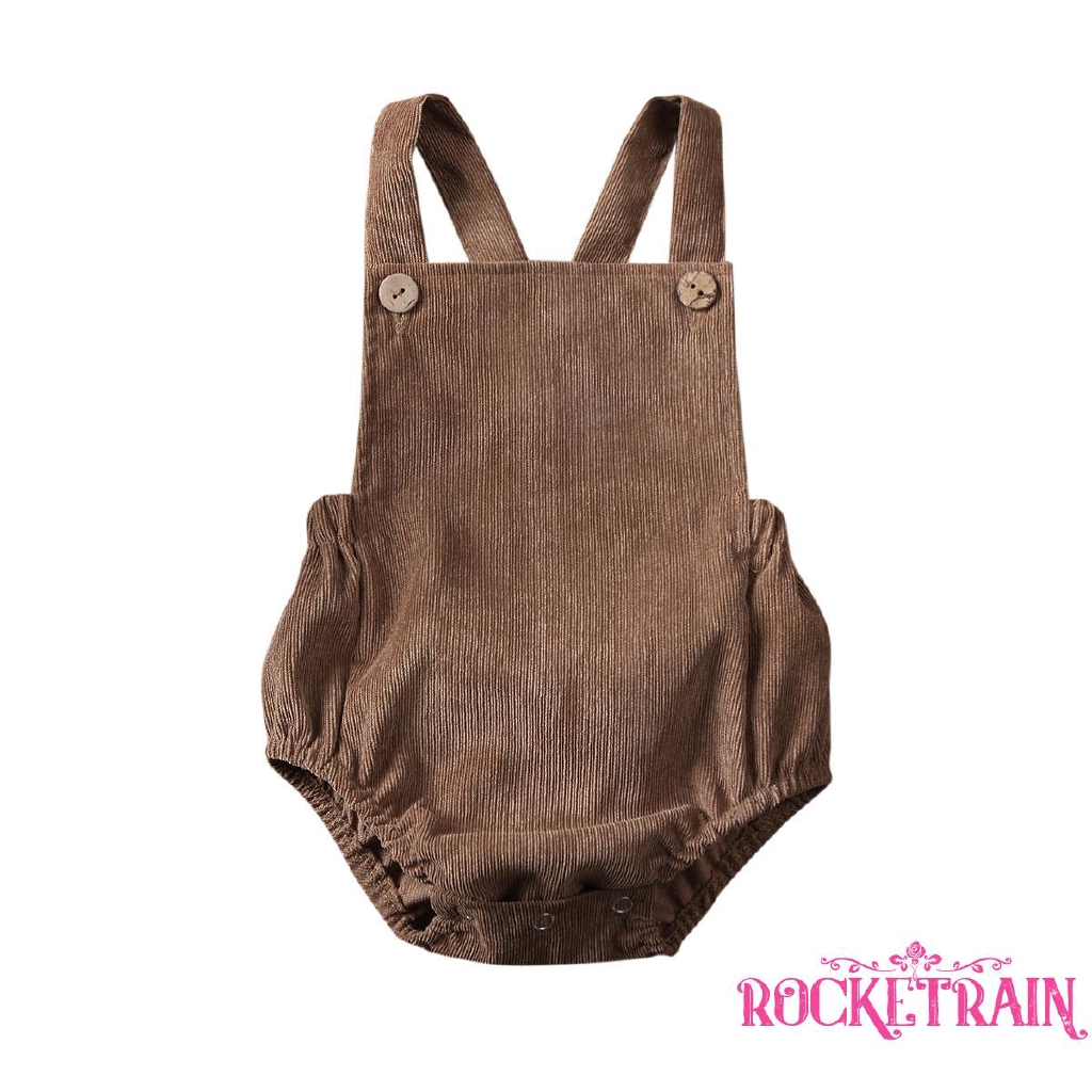 Bộ Quần Yếm Nhung Dễ Thương Cho Trẻ Sơ Sinh