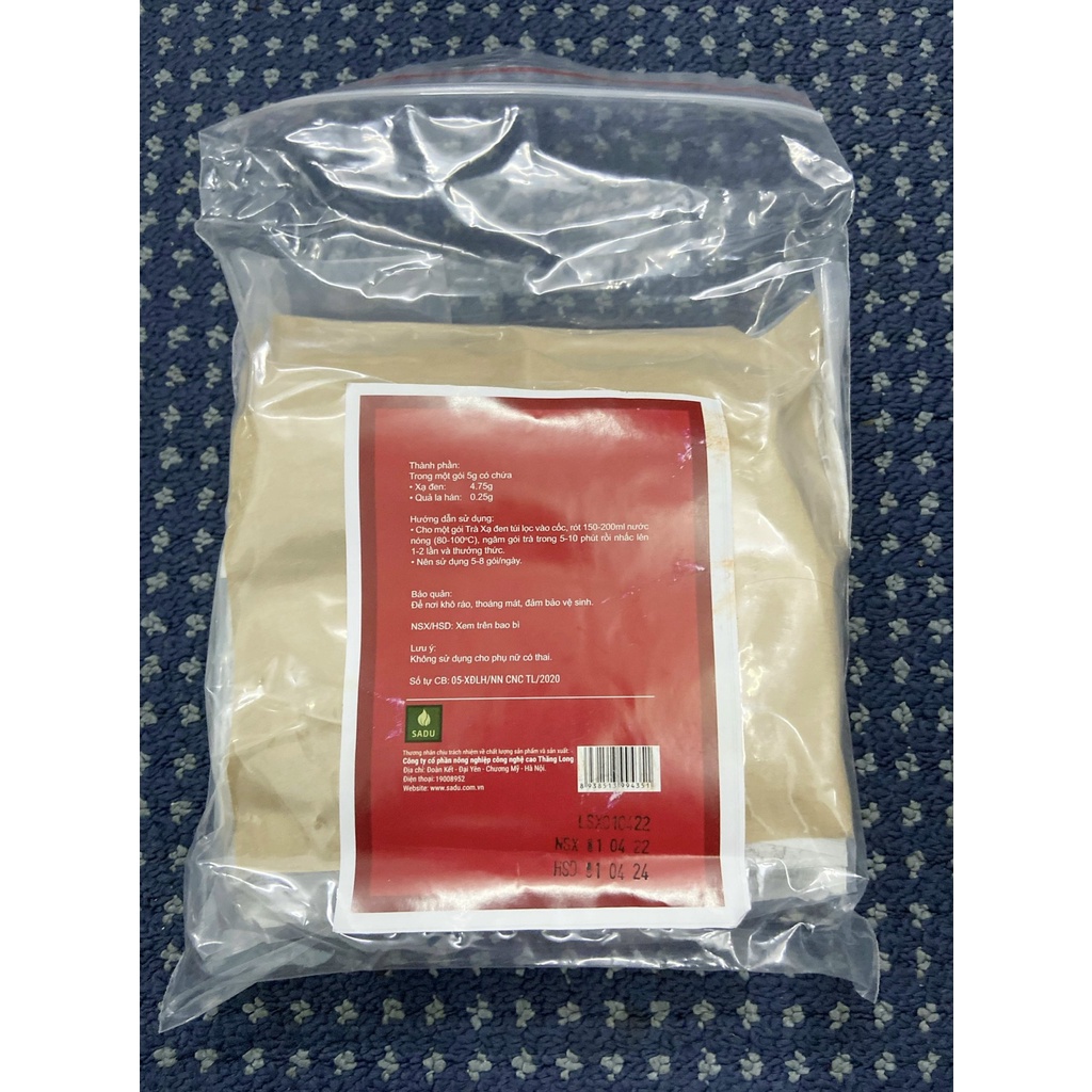 Trà xạ đen La hán quả Sadu mát gan thải độc gan