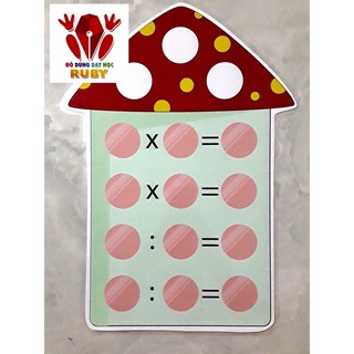 Nhà nấm học toán A3 - Đồ dùng dạy học Ruby