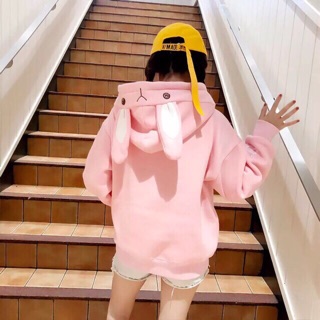 (CÓ ẢNH THẬT) Áo hoodie tai thỏ