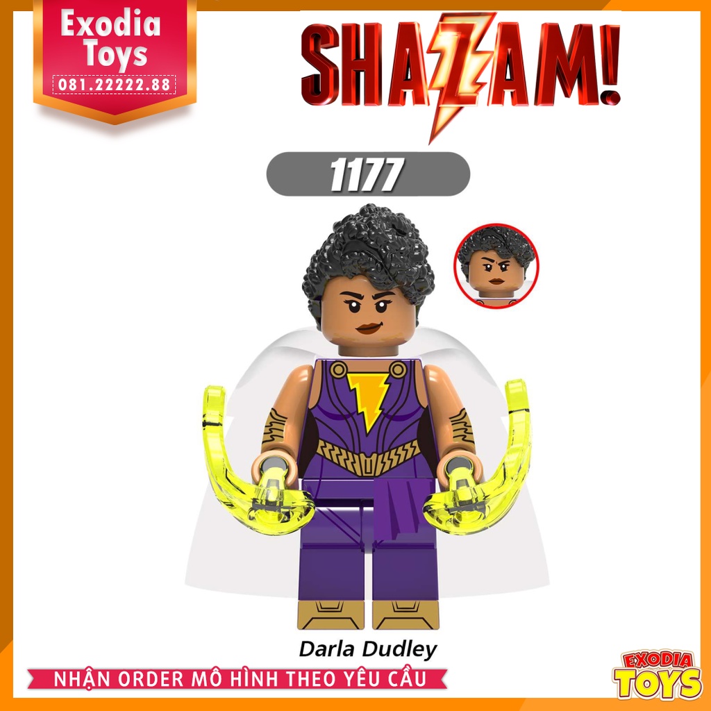 Xếp hình Minifigure DC Comics Siêu anh hùng Shazam! - Đồ Chơi Lắp Ghép Sáng Tạo - XINH X0247