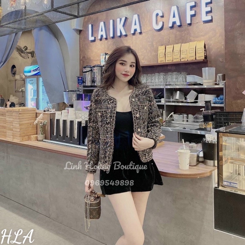 Áo khoác dạ tweed