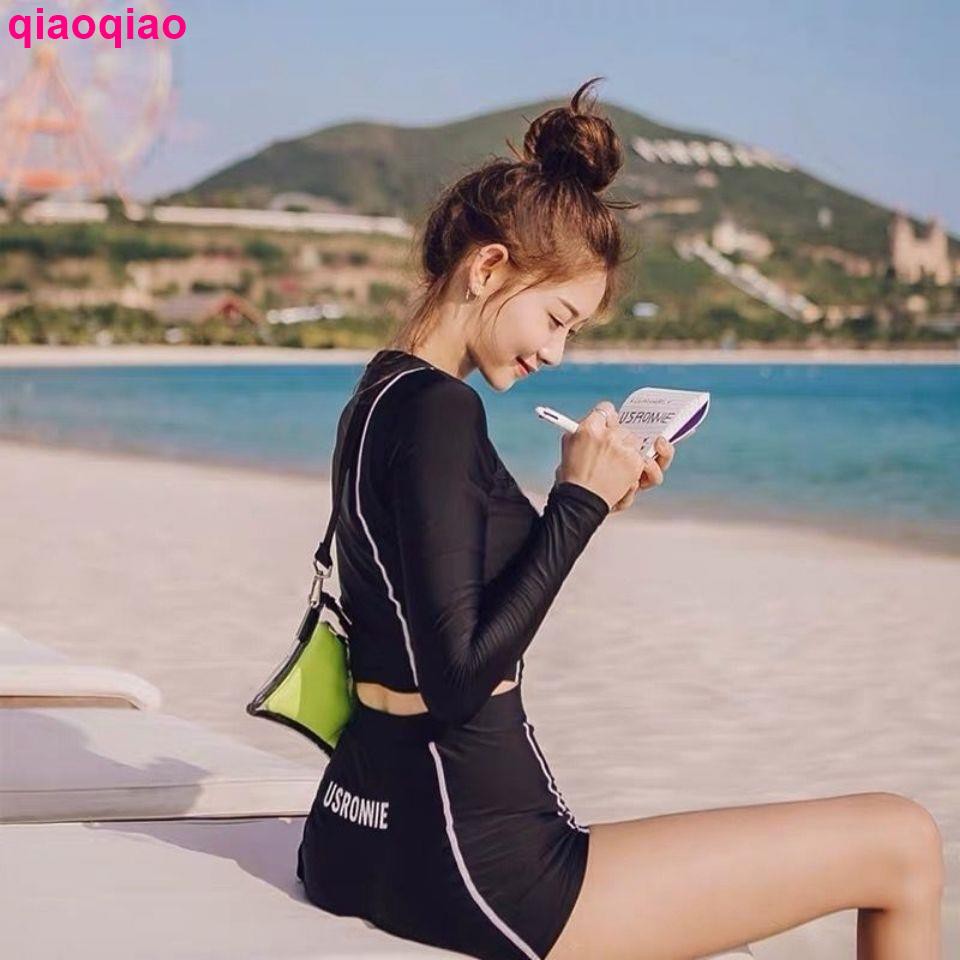 Bộ Đồ Bơi Dài Tay Lưng Cao Chống Nắng Thời Trang Cho Nữ | BigBuy360 - bigbuy360.vn