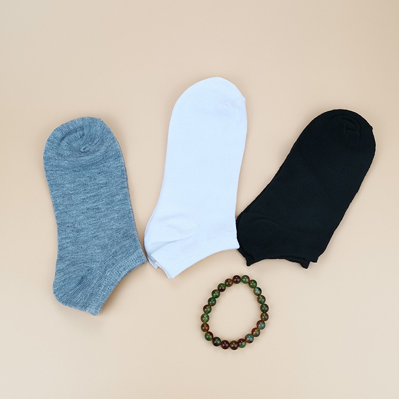 Vớ Cotton Cổ Thấp Màu Sắc Đơn Giản Phong Cách Thể Thao Thời Trang Cho Nam Và Nữ