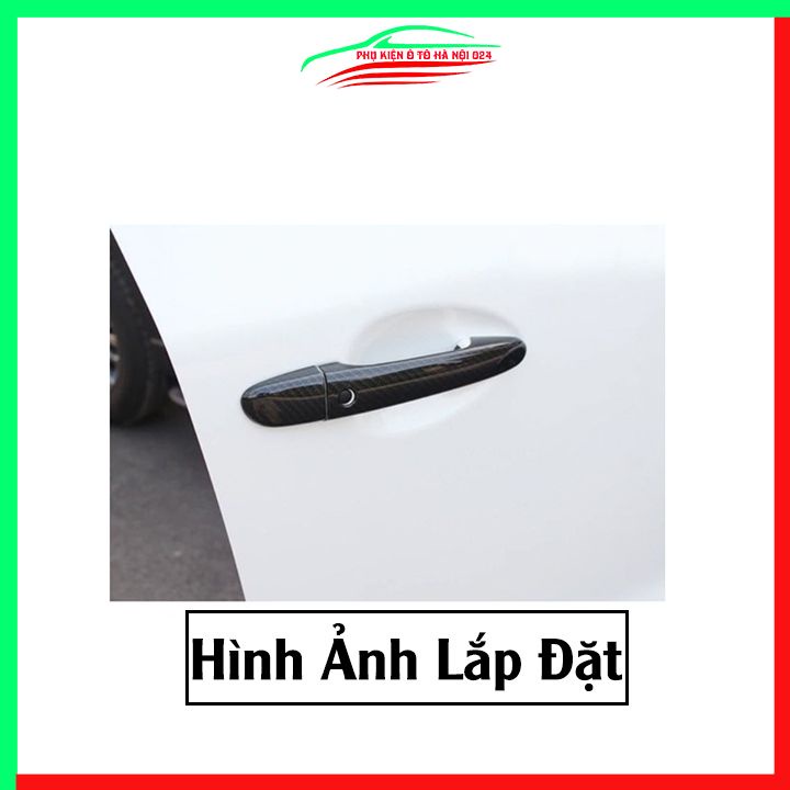 Ốp tay hõm CX5, CX-5 2018-2023 vân Carbon chống trầy bảo vệ cửa xe ô tô