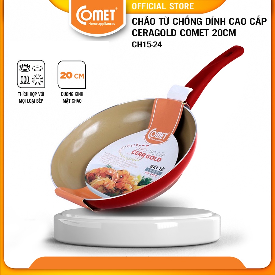 [LIFEMC11M2ADP -12% đơn 250K] Chảo từ chống dính cao cấp Ceragold Comet CH15-20