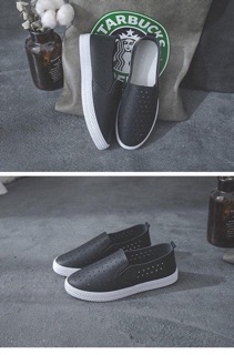 [Hàng oder 10-15 ngày về] Giày slipon đục lỗ (có sẵn đen sz 35)