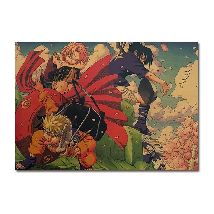 Tranh treo tường trang trí hình các nhân vật trong Naruto