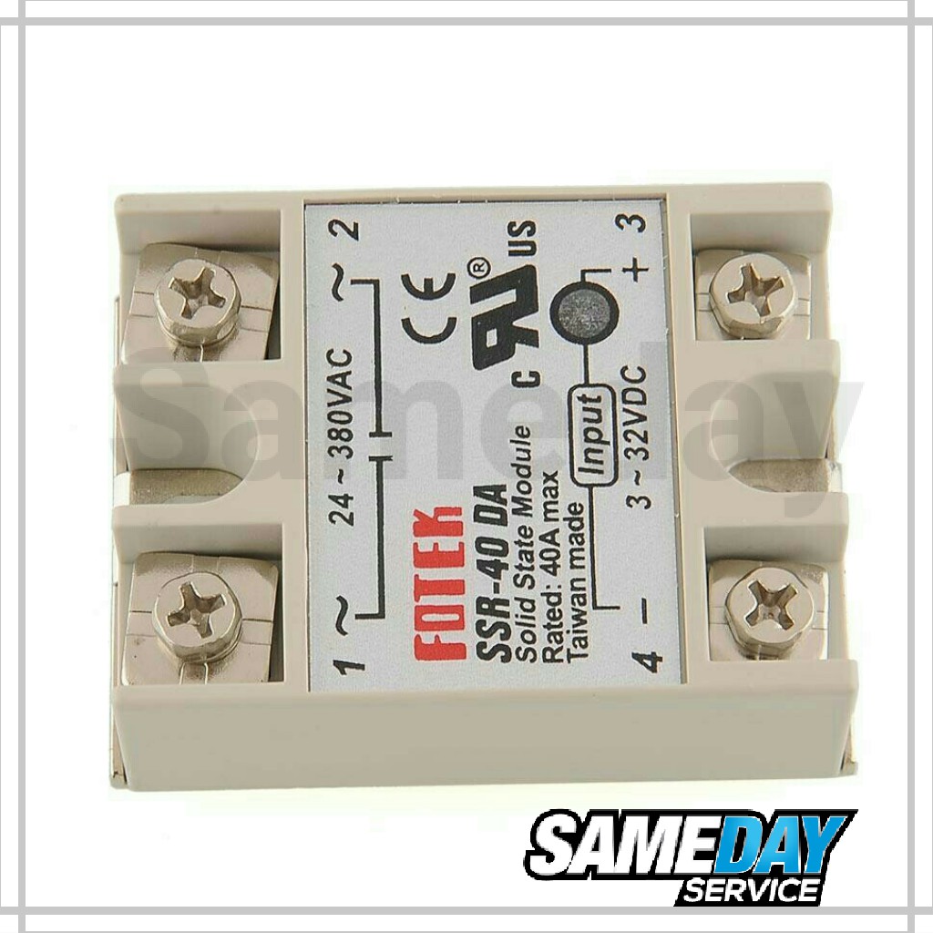 Rơ Le Bán Dẫn 40 Amper Fotek Ssr-40da 40a 3-32vdc Sang 24-380vac