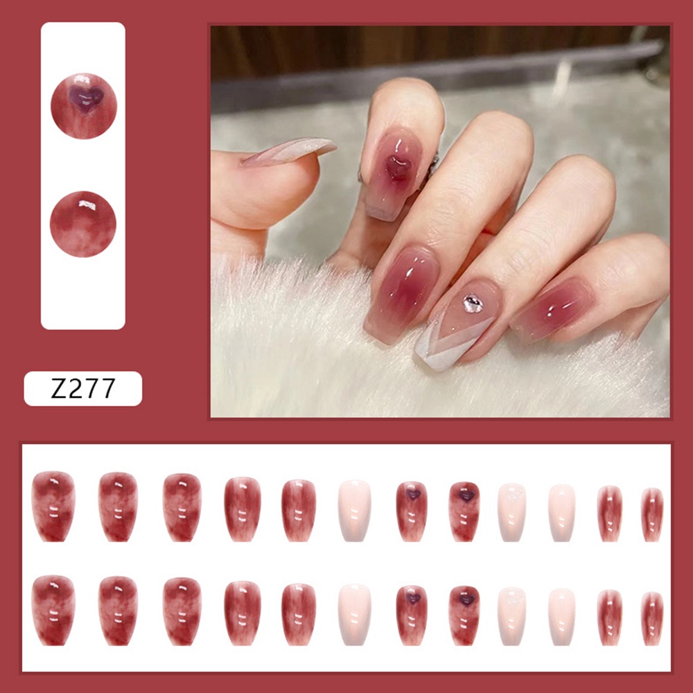 JYNAIL Set 24 Móng Tay Giả Thời Trang Nữ