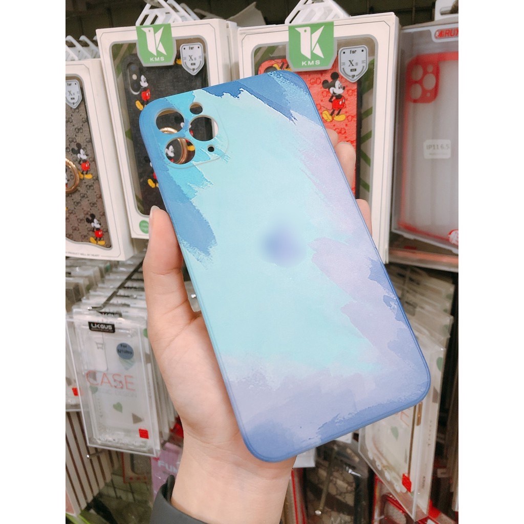 Ốp lưng viền vuông loang màu cẩm thạch bảo vệ camera IPHONE 7 / 8 / PLUS / X / XS / MAX /11 / 12 / PRO / MAX