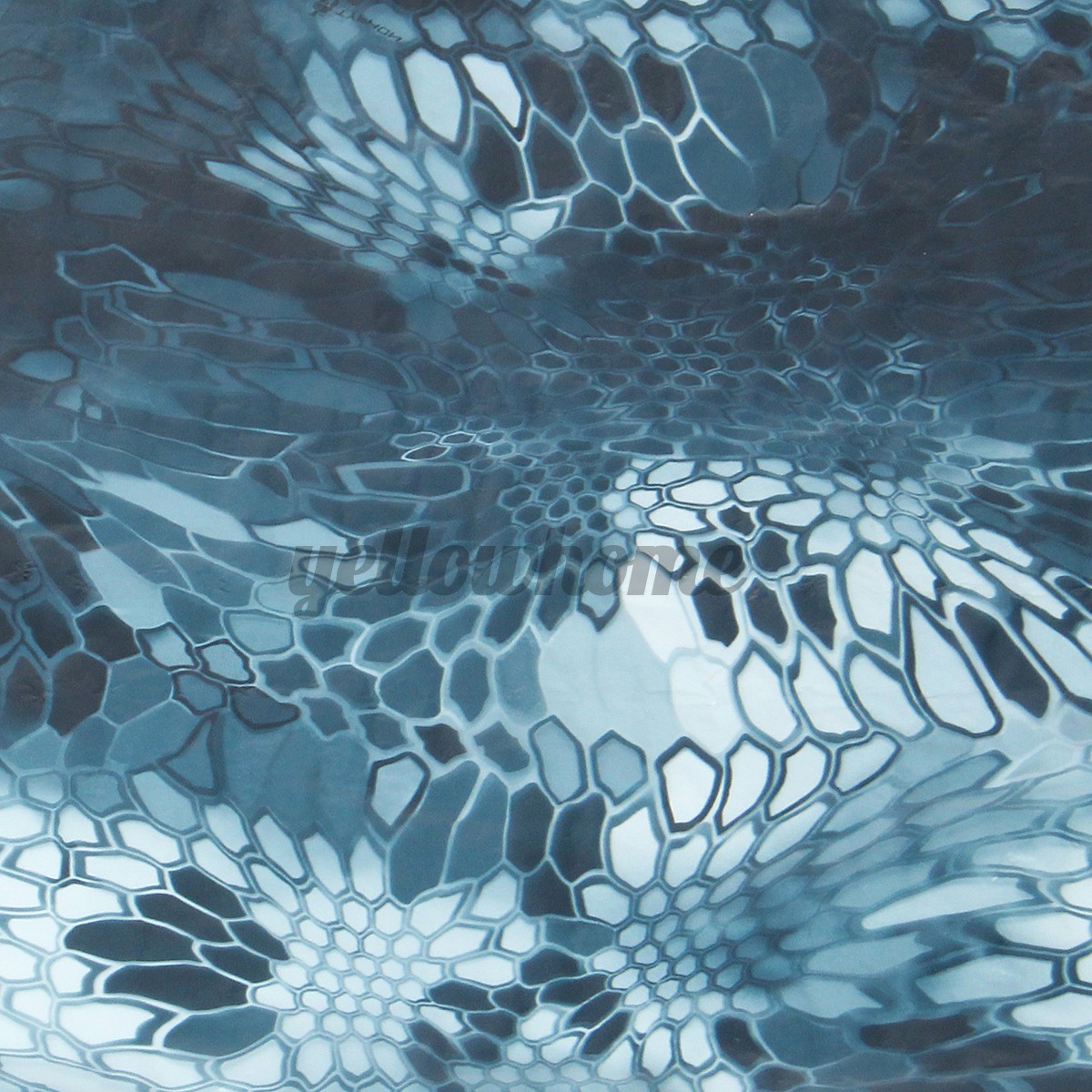 Miếng phim in chuyển nước PVA họa tiết lục giác màu xanh dương đậm