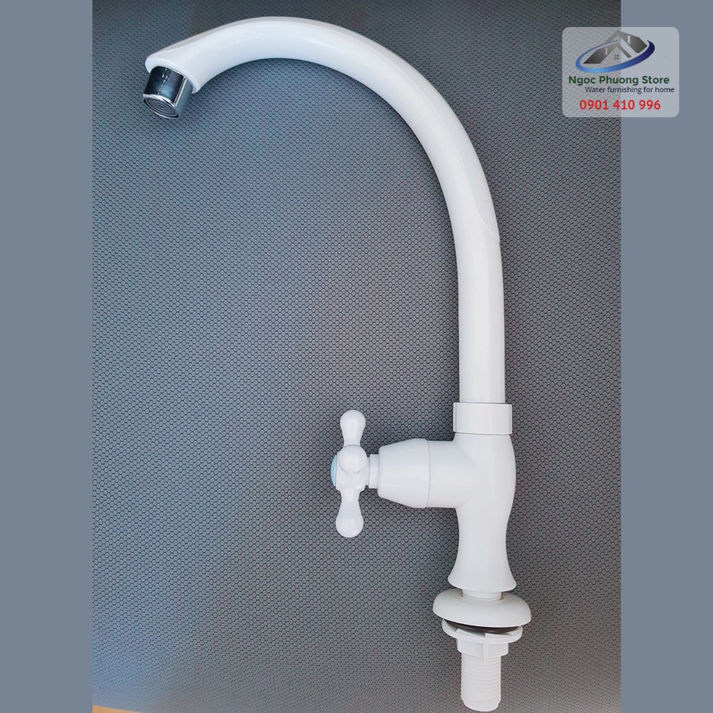 Vòi rửa chén WATERTEC nhập khẩu MALAYSIA nhựa ABS cao cấp, thân âm bồn tay bông - Mã WT0070
