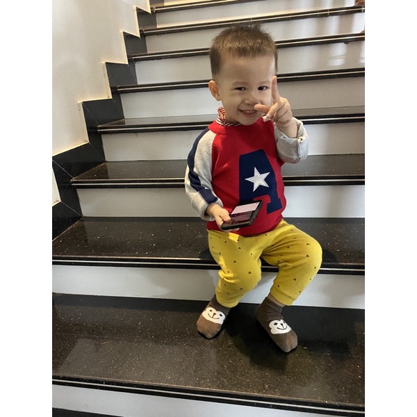 Áo Len Dệt Kim Dày Ấm Cho Bé Trai 2-6 Tuổi, Áo Len Hàng Quảng Châu size 100-140