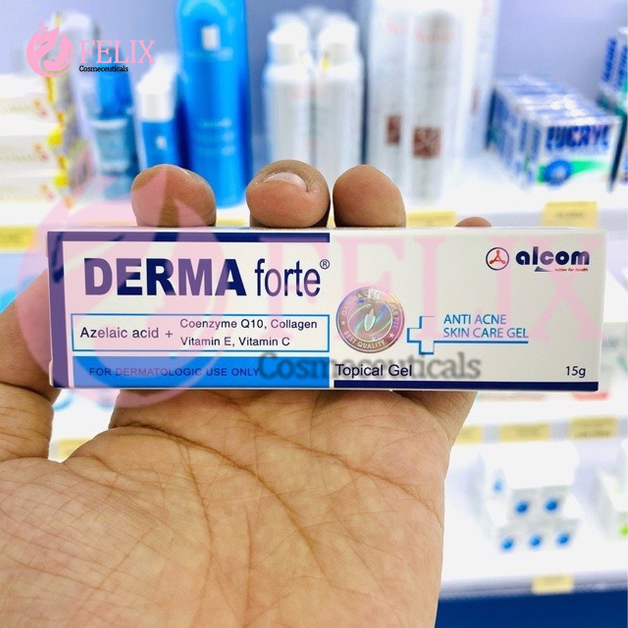 ✅[CHÍNH HÃNG] Derma Forte Gel 15g - Ngừa Mụn Thâm, Mụn Trứng Cá, Mụn Ẩn, Mụn Đầu Đen