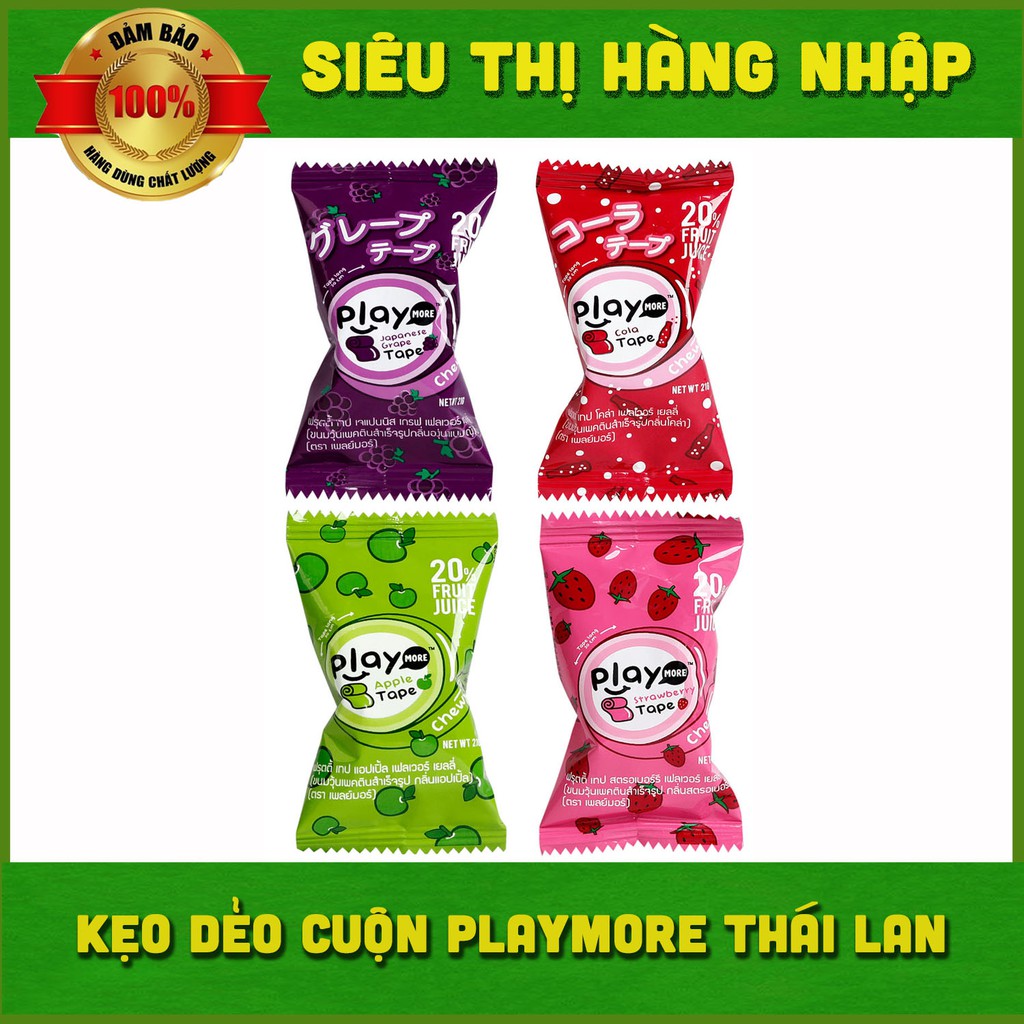Kẹo dẻo cuộn Play nhiều vị Thái Lan