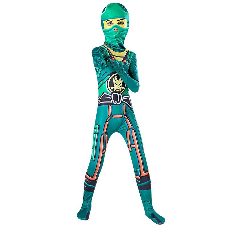 Đồ liền thân Ninja, vải thun cotton co giãn 4 chiều (không kèm mũ) Herokids COSPLAY2016