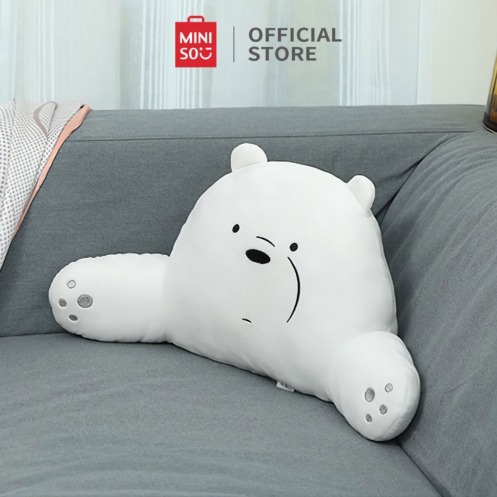 Gối Tựa Lưng Miniso We Bare Bears Pillow (Grizzly) - Hàng chính hãng